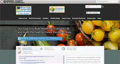 Desktop Screenshot of healthyriversidecounty.org