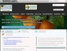 Tablet Screenshot of healthyriversidecounty.org